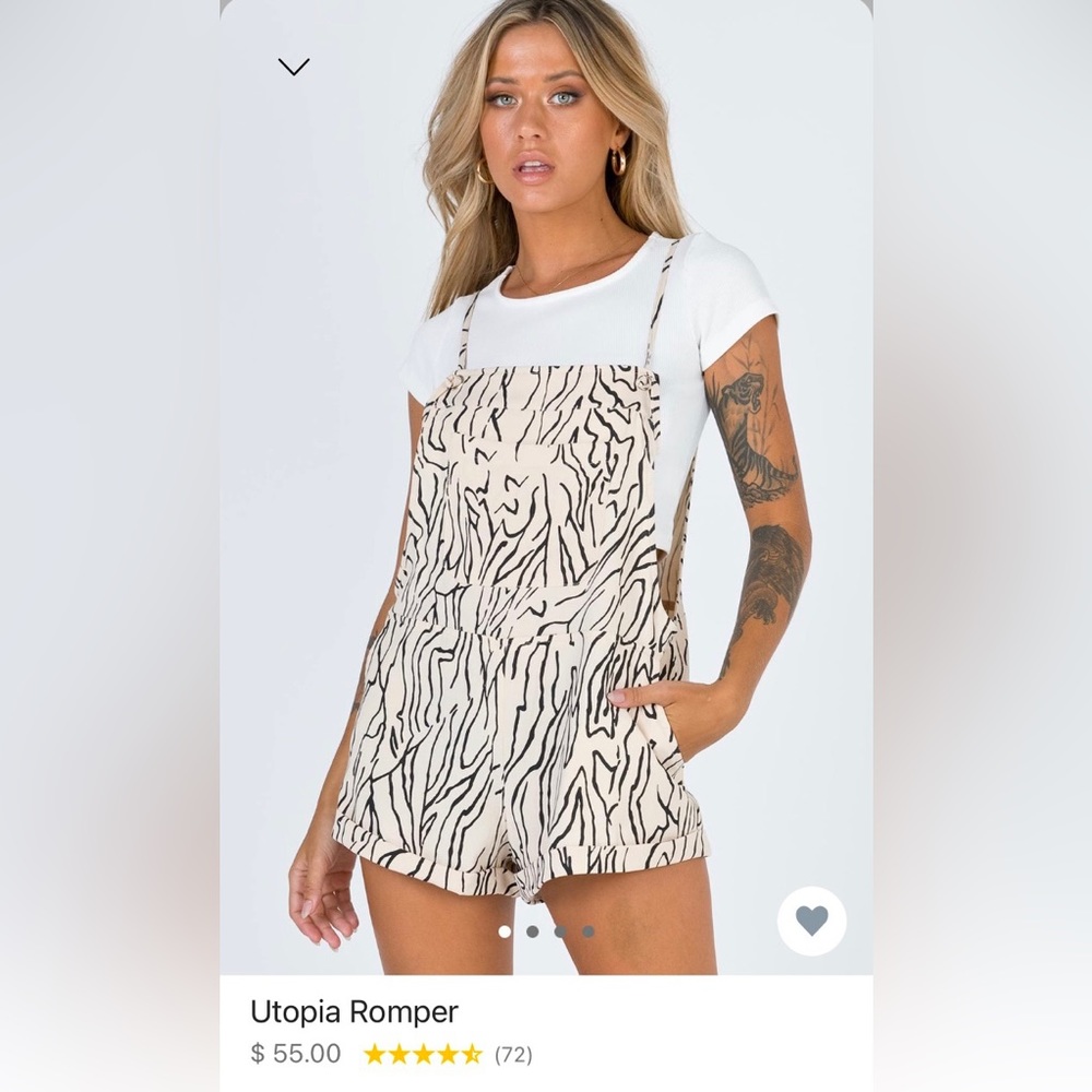 Princess Polly Utopia Romper. NWT. Size 4.